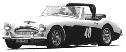 Austin Healey 3000 MKIIIA BJ8 1966 picture - the black & white car